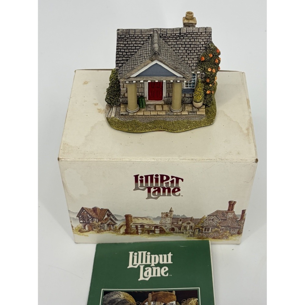 Lilliput Wellington Lodge Cottage Artist Signed with Original Box